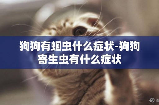 狗狗有蛔蟲什么癥狀-狗狗寄生蟲有什么癥狀