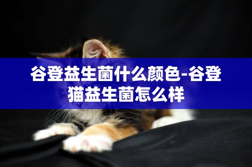 谷登益生菌什么顏色-谷登貓益生菌怎么樣