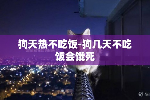 狗天熱不吃飯-狗幾天不吃飯會餓死
