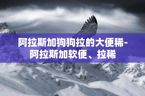 阿拉斯加狗狗拉的大便稀-阿拉斯加軟便、拉稀