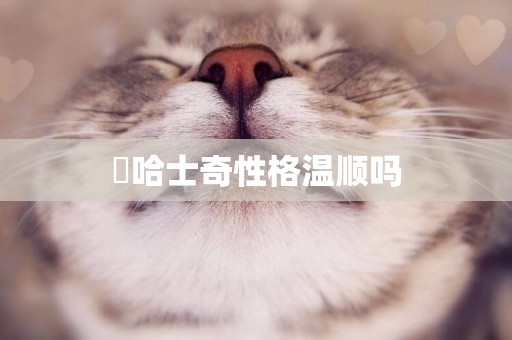 ?哈士奇性格溫順嗎