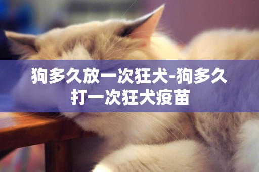狗多久放一次狂犬-狗多久打一次狂犬疫苗