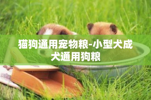 貓狗通用寵物糧-小型犬成犬通用狗糧