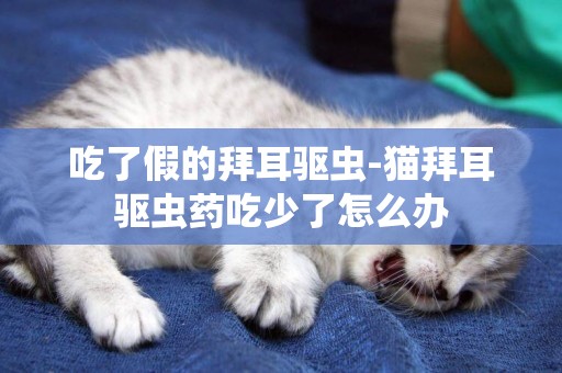 吃了假的拜耳驅蟲-貓拜耳驅蟲藥吃少了怎么辦