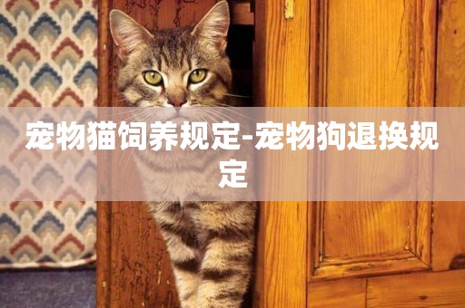 寵物貓飼養規定-寵物狗退換規定