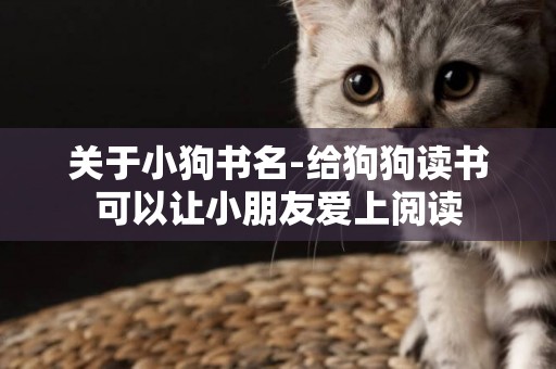 關于小狗書名-給狗狗讀書可以讓小朋友愛上閱讀