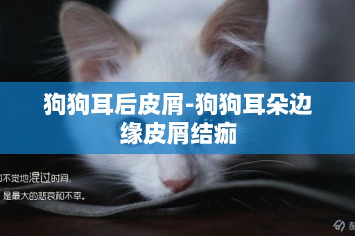 狗狗耳后皮屑-狗狗耳朵邊緣皮屑結痂