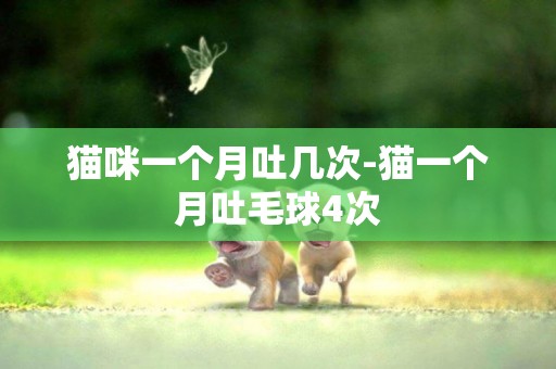 貓咪一個月吐幾次-貓一個月吐毛球4次