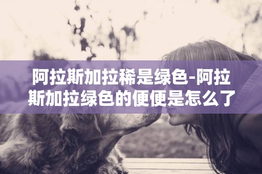 阿拉斯加拉稀是綠色-阿拉斯加拉綠色的便便是怎么了