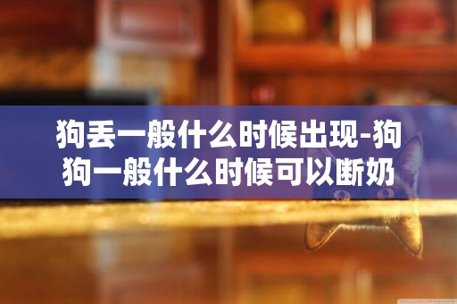 狗丟一般什么時候出現-狗狗一般什么時候可以斷奶