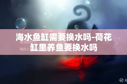 海水魚缸需要換水嗎-荷花缸里養魚要換水嗎