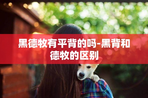 黑德牧有平背的嗎-黑背和德牧的區別