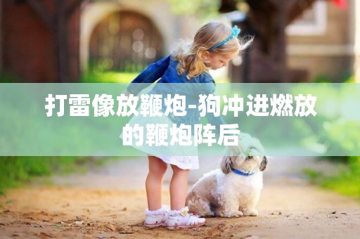 打雷像放鞭炮-狗沖進燃放的鞭炮陣后