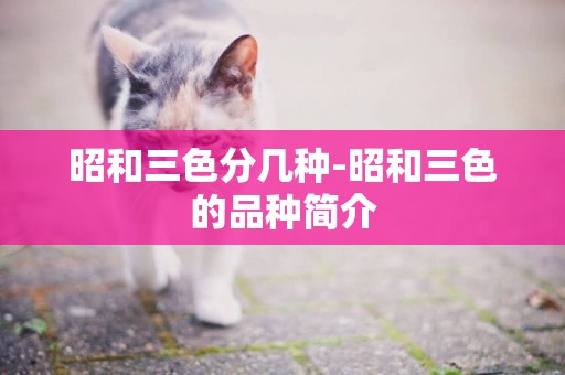 昭和三色分幾種-昭和三色的品種簡介