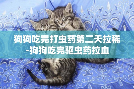 狗狗吃完打蟲藥第二天拉稀-狗狗吃完驅蟲藥拉血