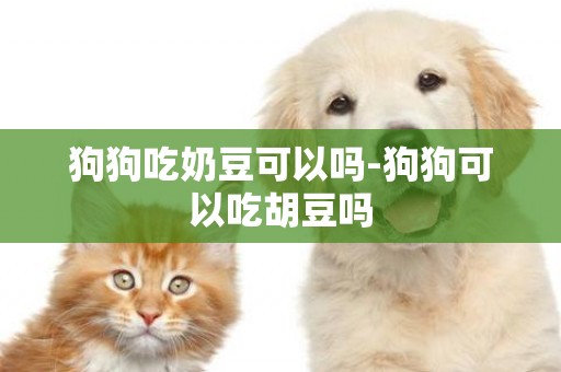 狗狗吃奶豆可以嗎-狗狗可以吃胡豆嗎