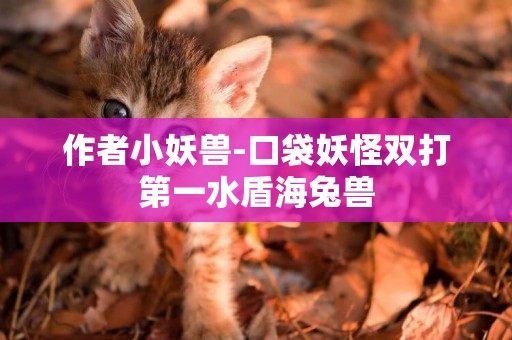 作者小妖獸-口袋妖怪雙打第一水盾海兔獸