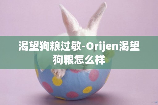 渴望狗糧過敏-Orijen渴望狗糧怎么樣