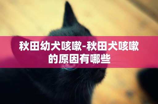 秋田幼犬咳嗽-秋田犬咳嗽的原因有哪些