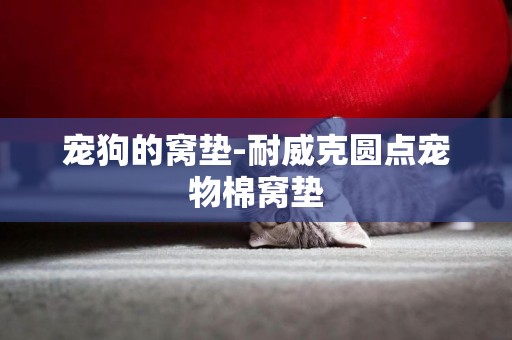 寵狗的窩墊-耐威克圓點寵物棉窩墊