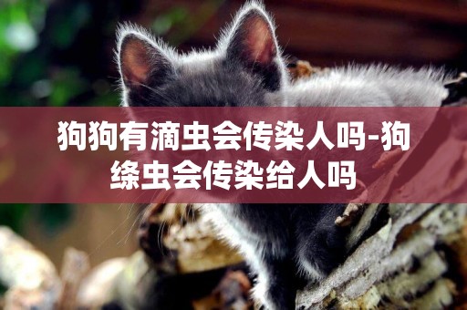 狗狗有滴蟲會傳染人嗎-狗絳蟲會傳染給人嗎