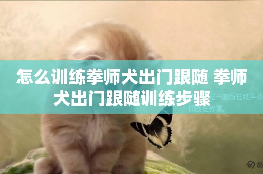 怎么訓練拳師犬出門跟隨 拳師犬出門跟隨訓練步驟