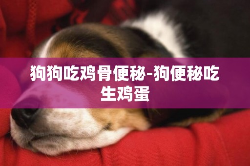 狗狗吃雞骨便秘-狗便秘吃生雞蛋