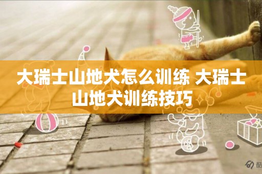 大瑞士山地犬怎么訓練 大瑞士山地犬訓練技巧
