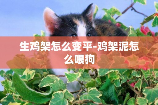 生雞架怎么變平-雞架泥怎么喂狗