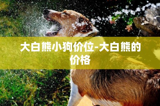 大白熊小狗價位-大白熊的價格