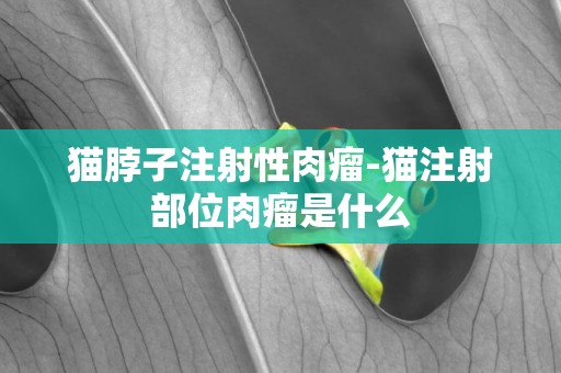 貓脖子注射性肉瘤-貓注射部位肉瘤是什么