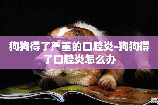 狗狗得了嚴重的口腔炎-狗狗得了口腔炎怎么辦