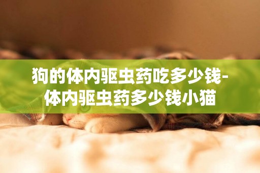 狗的體內驅蟲藥吃多少錢-體內驅蟲藥多少錢小貓