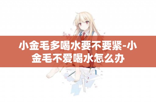 小金毛多喝水要不要緊-小金毛不愛喝水怎么辦
