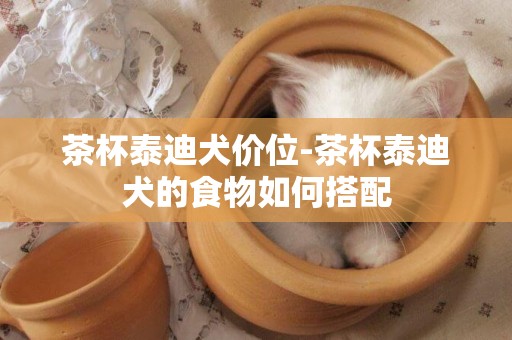 茶杯泰迪犬價位-茶杯泰迪犬的食物如何搭配