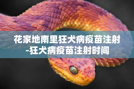 花家地南里狂犬病疫苗注射-狂犬病疫苗注射時間