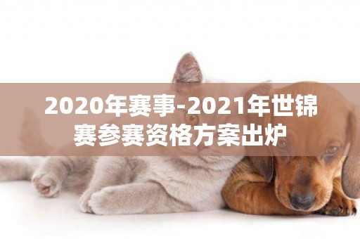 2020年賽事-2021年世錦賽參賽資格方案出爐