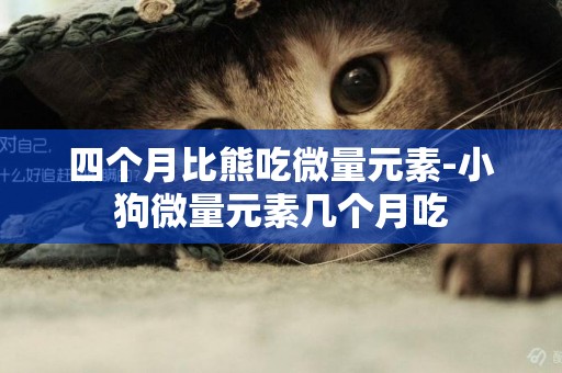 四個月比熊吃微量元素-小狗微量元素幾個月吃