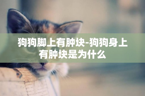 狗狗腳上有腫塊-狗狗身上有腫塊是為什么