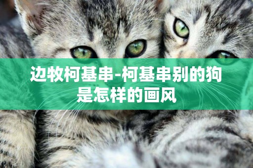 邊牧柯基串-柯基串別的狗是怎樣的畫風