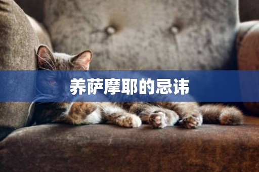 養薩摩耶的忌諱