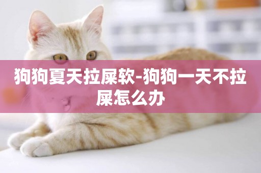狗狗夏天拉屎軟-狗狗一天不拉屎怎么辦