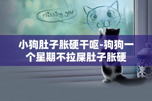 小狗肚子脹硬干嘔-狗狗一個星期不拉屎肚子脹硬