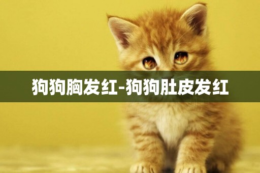 狗狗胸發紅-狗狗肚皮發紅