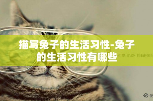 描寫兔子的生活習性-兔子的生活習性有哪些