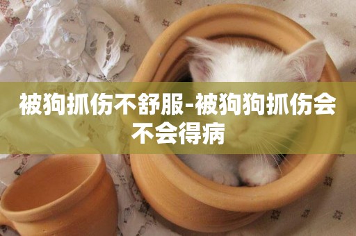 被狗抓傷不舒服-被狗狗抓傷會不會得病