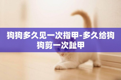 狗狗多久見一次指甲-多久給狗狗剪一次趾甲