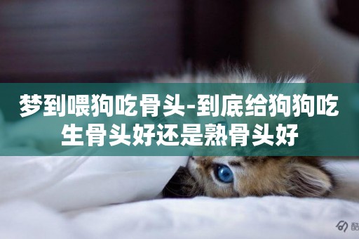 夢到喂狗吃骨頭-到底給狗狗吃生骨頭好還是熟骨頭好