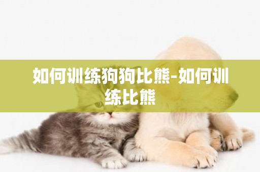 如何訓練狗狗比熊-如何訓練比熊