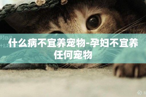 什么病不宜養寵物-孕婦不宜養任何寵物